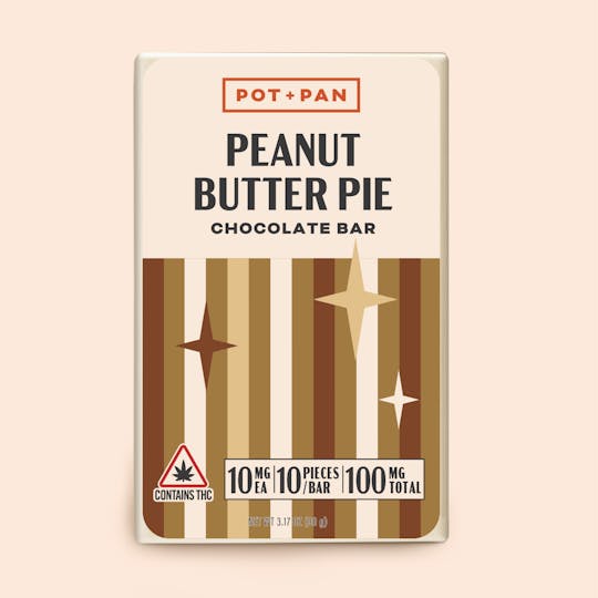 Pot + Pan - Pot + Pan | Peanut Butter Pie Chocolate Bar | 10 pieces (10mg) - 1