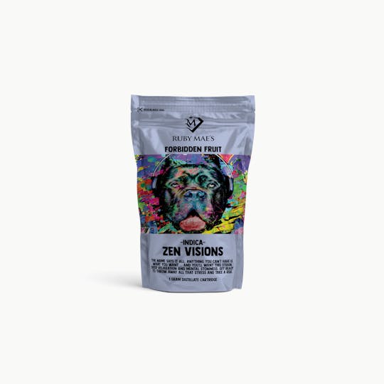 Ruby Mae's - 1g Distillate Cartridge | Forbidden Fruit (Indica) - 1