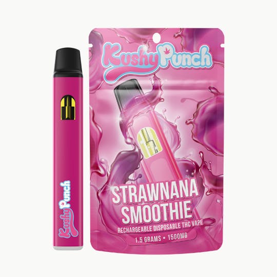Kushy Punch - 1.5G Kushy Punch Vape - Strawnana Smoothie - 1