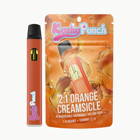 Kushy Punch - 1.5G Kushy Punch Vape - Orange Creamsicle 2:1 - 1