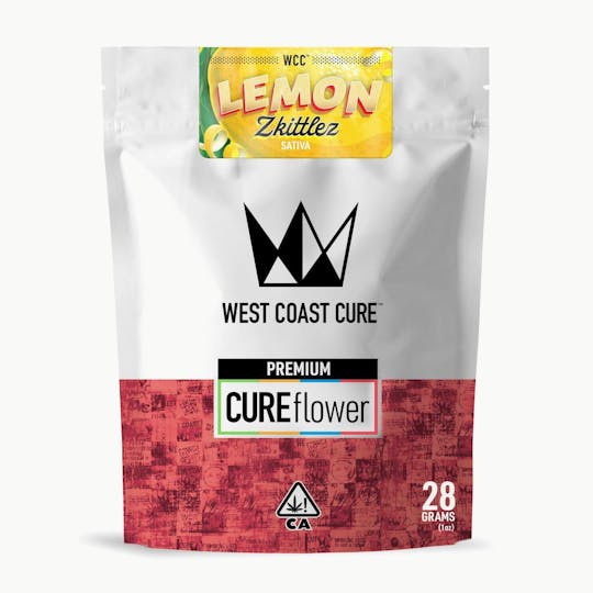 West Coast Cure - Lemon Zkittlez - 28G Premium Flower - 1
