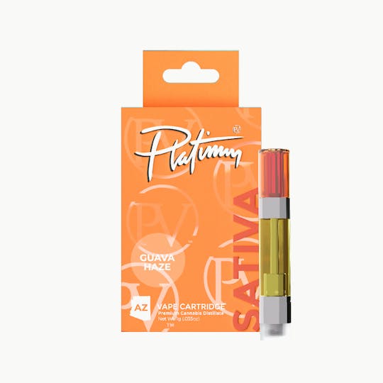 Platinum Vape - Platinum Vape Guava Haze (Sativa) 510 Thread Cartridge 1g - 1