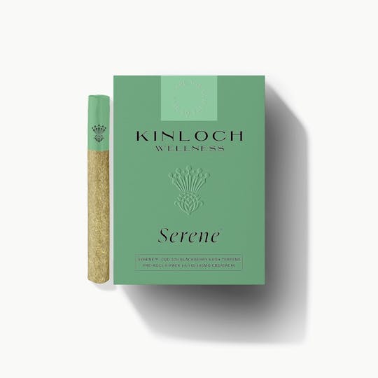 Kinloch Wellness | Hemp-Derived CBD, CBG & CBN Products - Serene™ CBD Blackberry Kush Terpene Pre-Roll 8-Pack (40mg CBD each) - 1