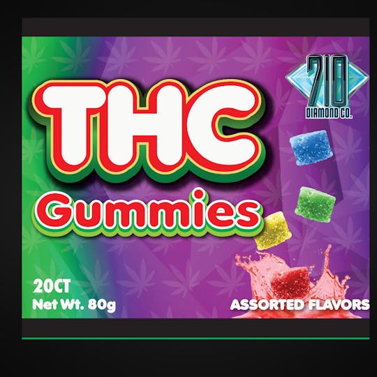 710 Diamond co - 1000mg THC Gummies - 1