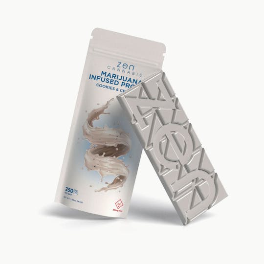 Bison Infused - Zen Cannabis 250mg Cookies & Cream Bar - 1