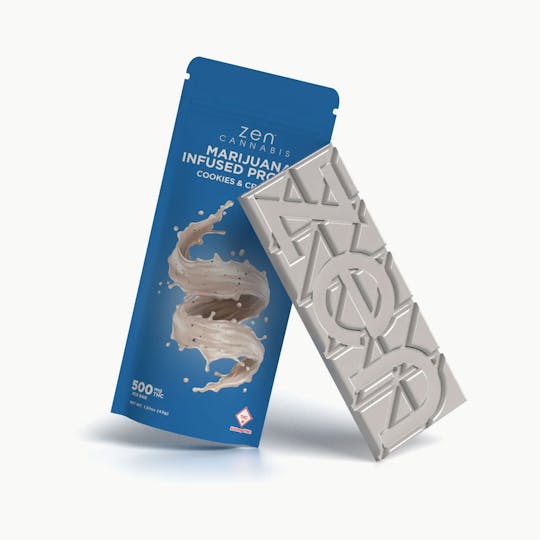 Bison Infused - Zen Cannabis 500mg Cookies & Cream Bar - 1