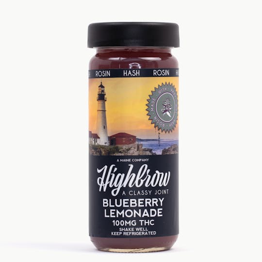 Highbrow - Highbrow Hash Rosin Blueberry Lemonade Drink 100mg - Medical - 1