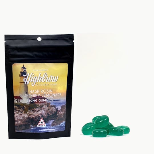 Highbrow - Highbrow Hash Rosin Blueberry Lemonade Gummies 250mg - 1