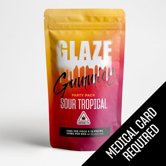 Glaze - Glaze | Sour Tropical Gummy Party Pack | 500mg (MED) - 1