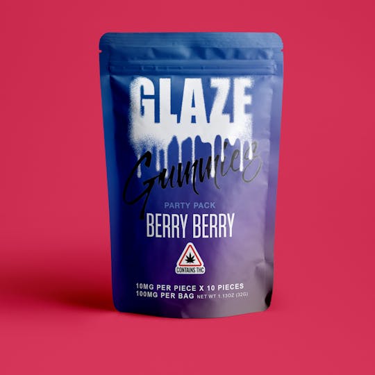 Glaze - Glaze | Berry Berry Gummy Party Pack | 100mg - 1