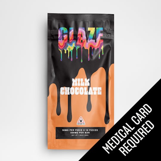 Glaze - Glaze | Milk Chocolate Bar | 500mg (MED) - 1