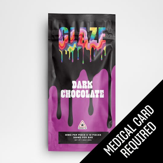 Glaze - Glaze | Dark Chocolate Bar | 500mg (MED) - 1
