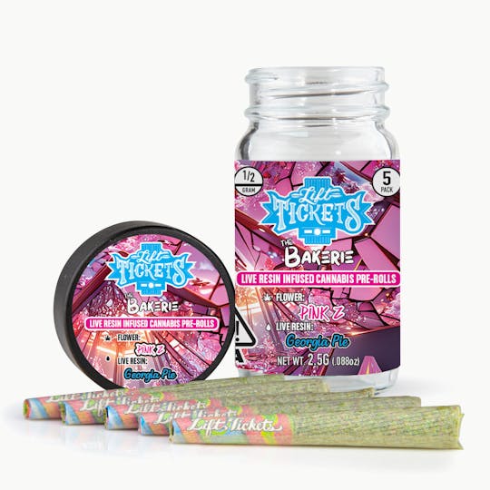 Lift Tickets - Pink Z x Georgia Pie - Infused Pre-Roll 5-Pack - 1