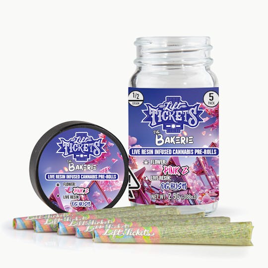 Lift Tickets - Pink Z x OG Kush - Infused Pre-Roll 5-Pack - 1