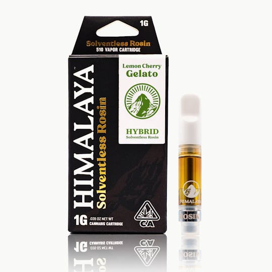 HIMALAYA - Lemon Cherry Gelato (Solventless Rosin) Cartridge - 1G - 1