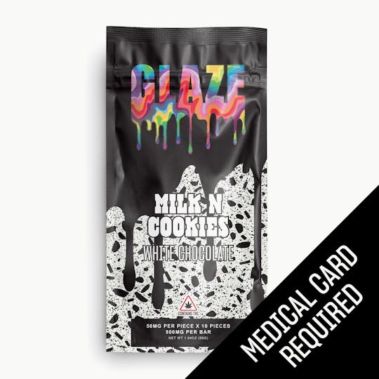 Glaze - Glaze | Milk N' Cookies White Chocolate Bar | 500mg (MED) - 1