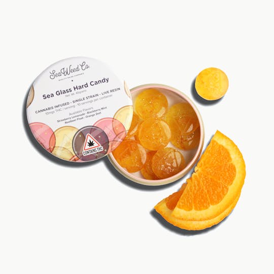 SeaWeed Co. - SWC - Sky Lotus strain - Orange Zest Sea Glass - 100mg - 1