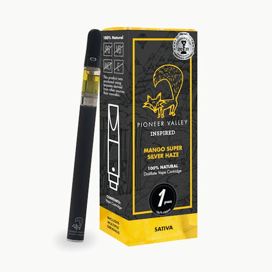 Pioneer Valley Cannabis Co - Mango Super Silver Haze Cartridge 1000mg - 1