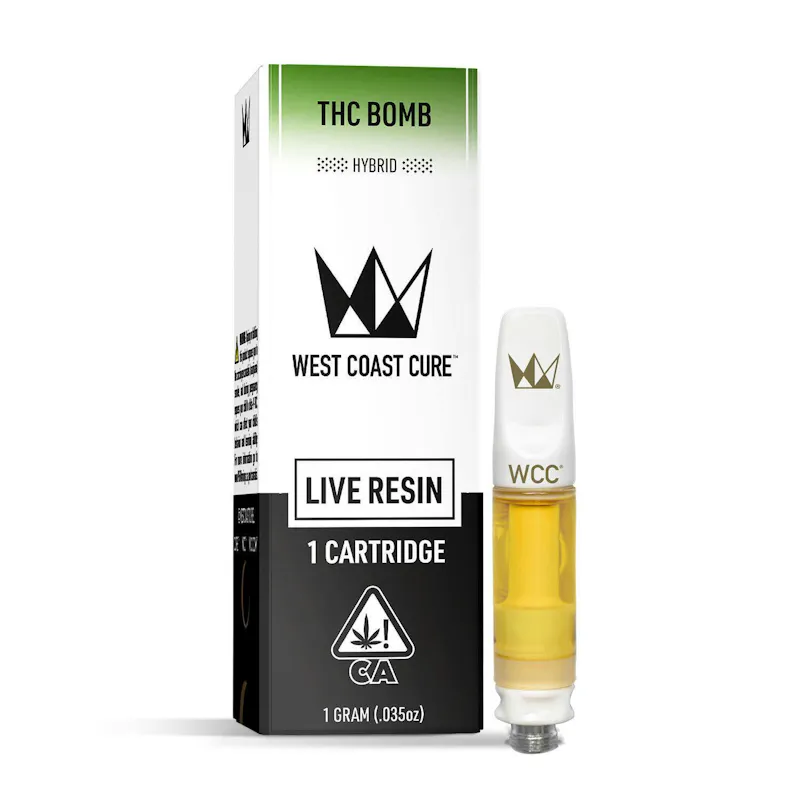 West Coast Cure THC Bomb Live Resin Cartridge - 1G