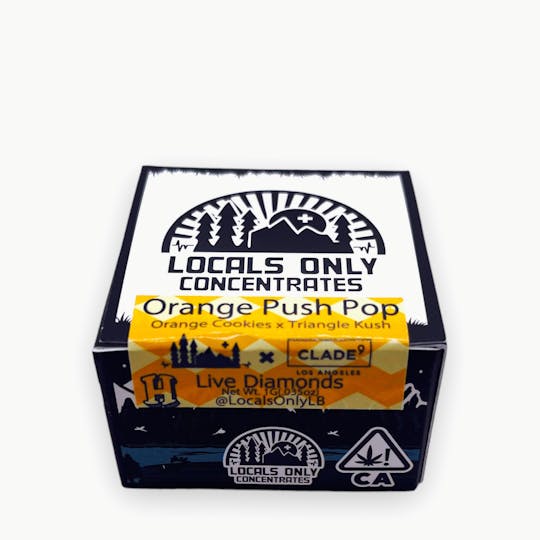 Locals Only Concentrates - Orange Push Pop Live Diamonds - 1