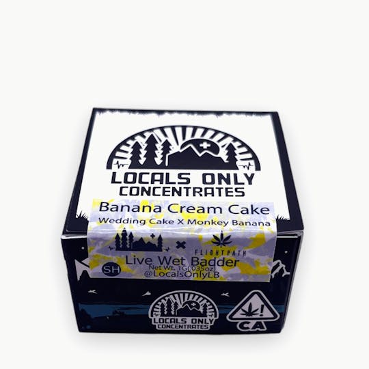 Locals Only Concentrates - Banana Cream Cake Live Wet Badder - 1