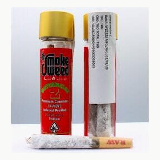 Smoke Weed LA - Smoke Weed LA - Watermelon Z 2g-Pack Liquid Diamond Infused PreRolls - 1