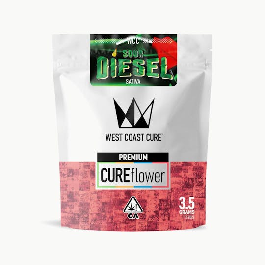 West Coast Cure - Sour Diesel - 3.5G Premium Flower - 1