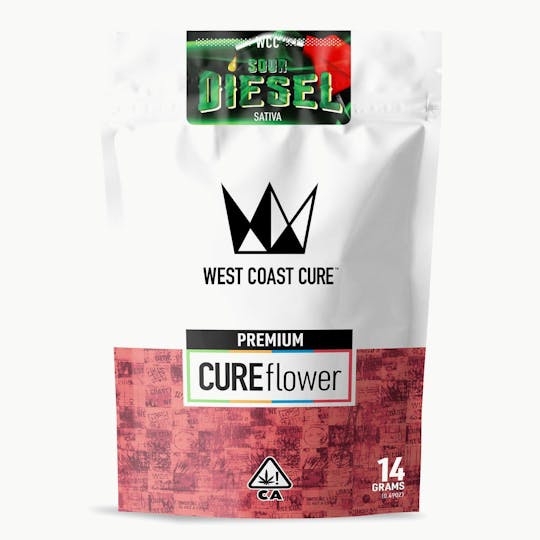 West Coast Cure - Sour Diesel - 14G Premium Flower - 1