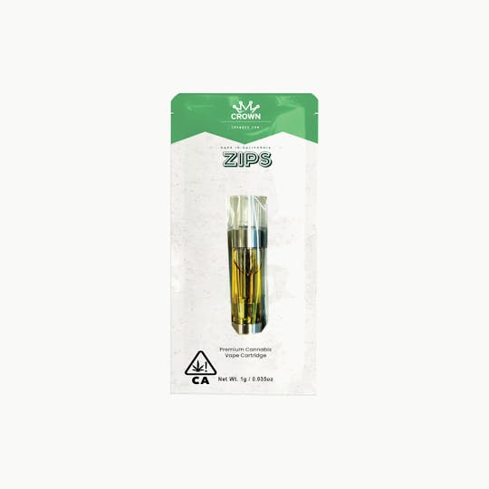 Crown Genetics - Zips by Crown Cookie Wreck Vape Cartridge - 1