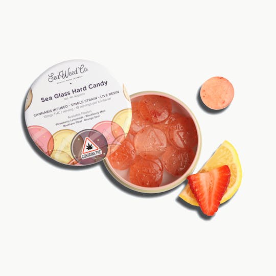 SeaWeed Co. - SWC - Willy's Medicine (10:6 THC:CBD) - Strawberry Lemonade Sea Glass 100mg - 1