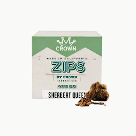 Crown Genetics - Zips by Crown Sherbert Queen Hash - 1