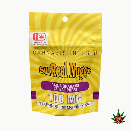 Eden Rose Processing - Surreal Nuggz 100mg - Ganj Graham Cereal Puffs - 1