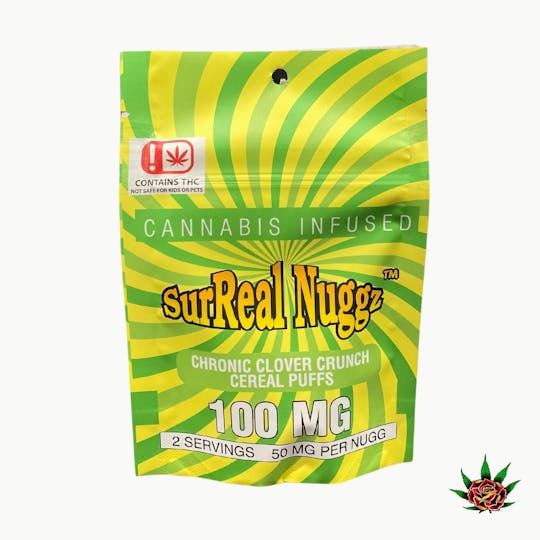 Eden Rose Processing - Surreal Nuggz 100mg - Chronic Clover Crunch Cereal Puffs - 1