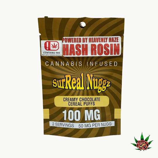 Eden Rose Processing - Surreal Nuggz 100mg - Creamy Chocolate Cereal Puffs (Hash Rosin) - 1