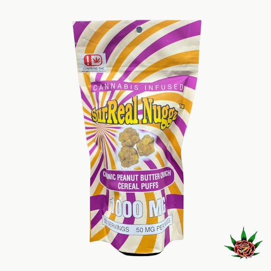 Eden Rose Processing - Surreal Nuggz 1,000mg - Chronic Peanut Butter Crunch Cereal Puffs - 1