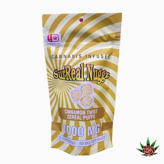 Eden Rose Processing - Surreal Nuggz 1,000mg - Cinnamon Twist Cereal Puffs - 1