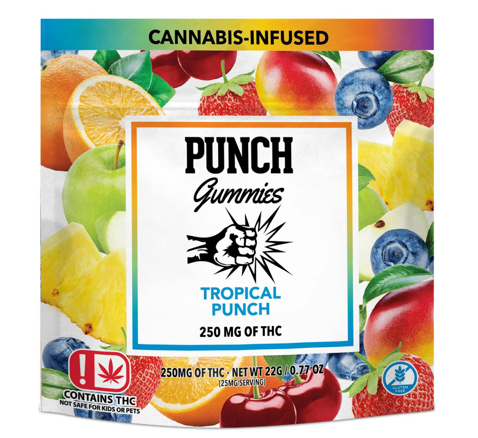 Punch Edibles & Extracts Tropical Punch Gummies 250MG (OK) Weedmaps