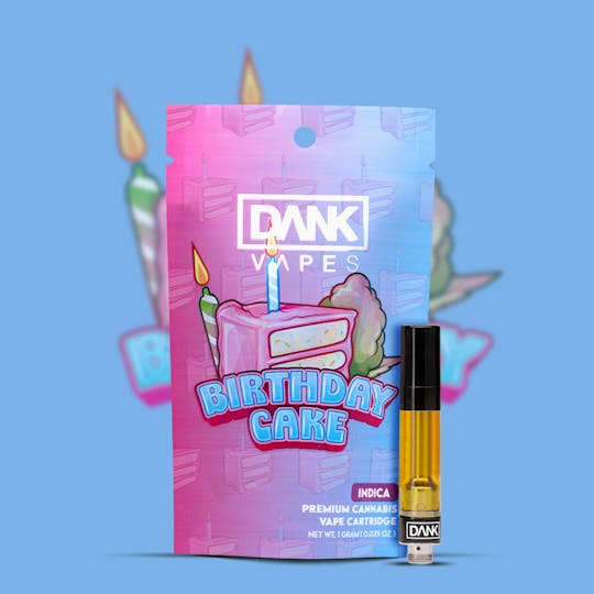 DANK - BIRTHDAY CAKE - 1G PREMIUM VAPE CARTRIDGE - 1