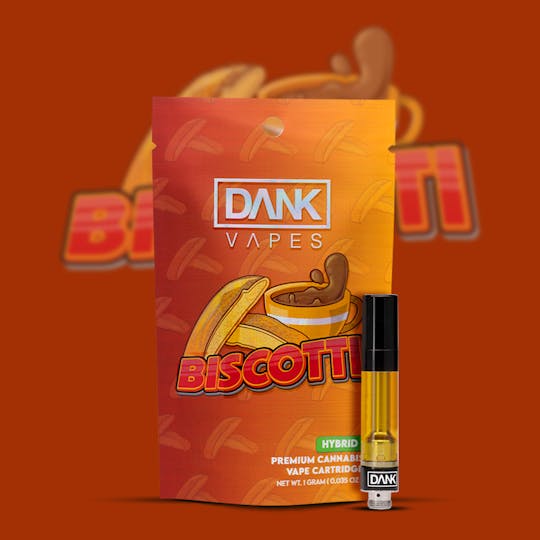 DANK - BISCOTTI - 1G PREMIUM VAPE CARTRIDGE - 1