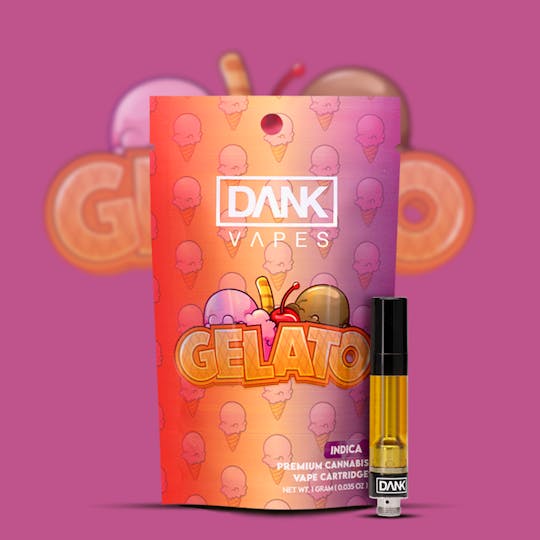 DANK - GELATO - 1G PREMIUM VAPE CARTRIDGE - 1