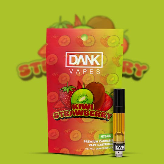 DANK - KIWI STRAWBERRY - 1G PREMIUM VAPE CARTRIDGE - 1