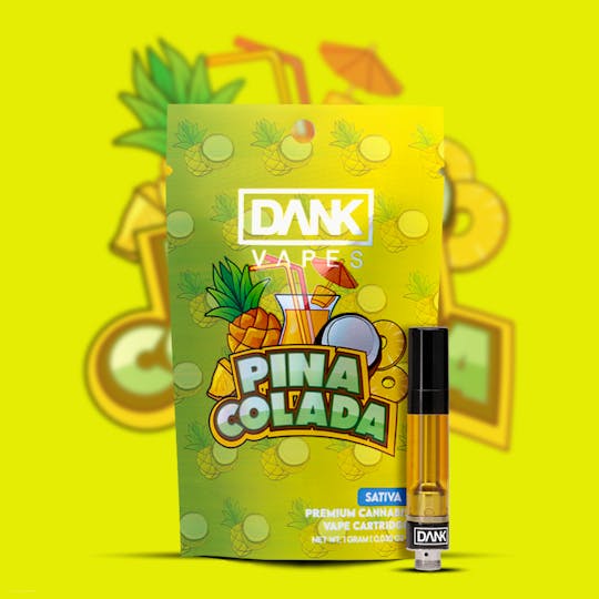 DANK - PIÑA COLADA - 1G PREMIUM VAPE CARTRIDGE - 1