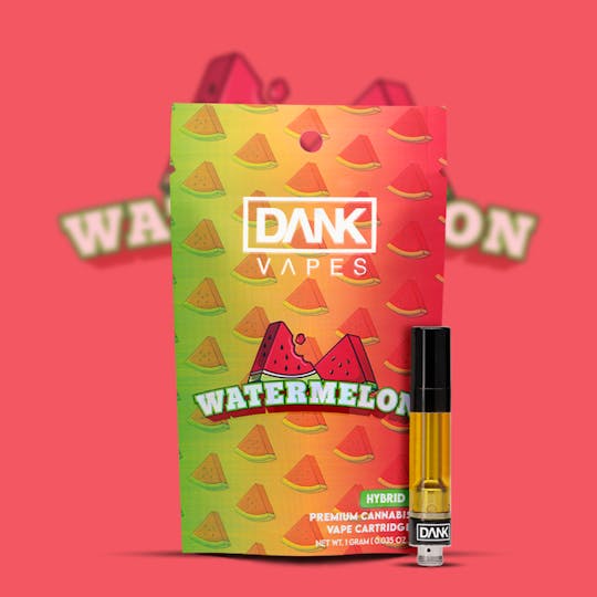 DANK - WATERMELON - 1G PREMIUM VAPE CARTRIDGE - 1