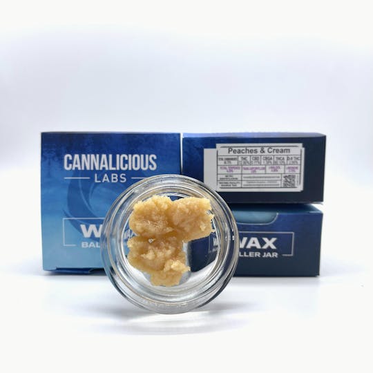 Cannalicious Labs - Peaches & Cream Wax - 7.0g Baller Jar - 1