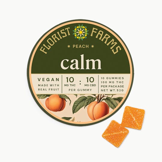 Florist Farms - Peach | Calm Gummies | 10pk - 1