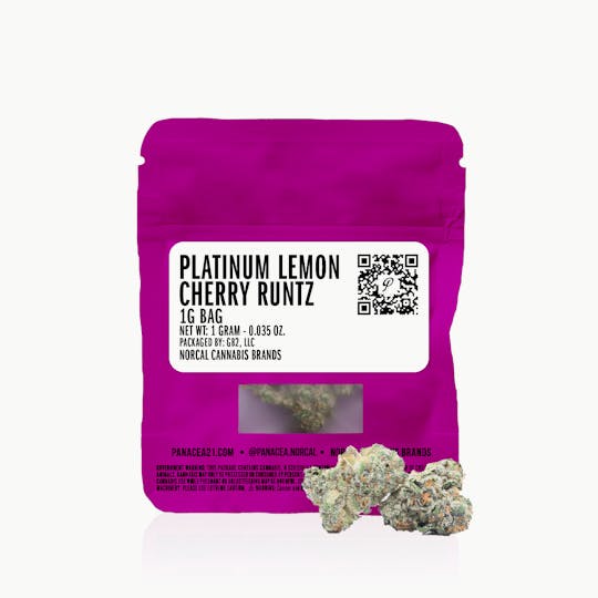 Panacea - Platinum Lemon Cherry Runtz | Indoor Flower Bags | 1g - 1