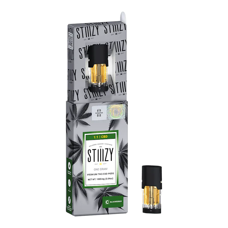 ridge - Blackberry 1G 1:1 (Cbd/Thc) Original Pod - Stiiizy