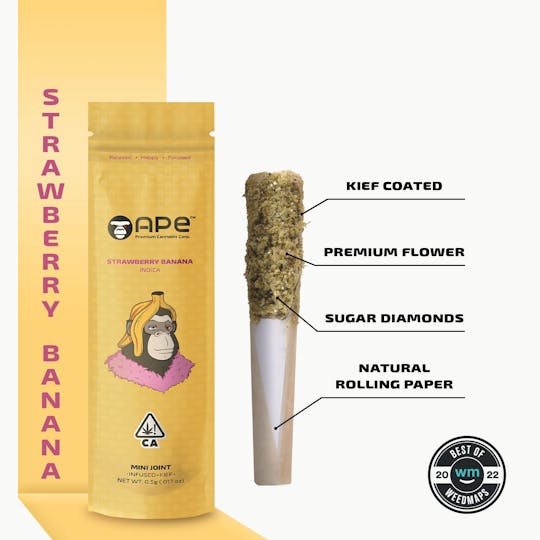 APE Premium Cannabis Corp - STRAWBERRY BANANA - Infused Joint 0.5g - 1