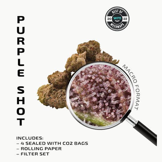 APE Premium Cannabis Corp - PURPLE SHOT (Indica) — 14g Premium Flower - 1