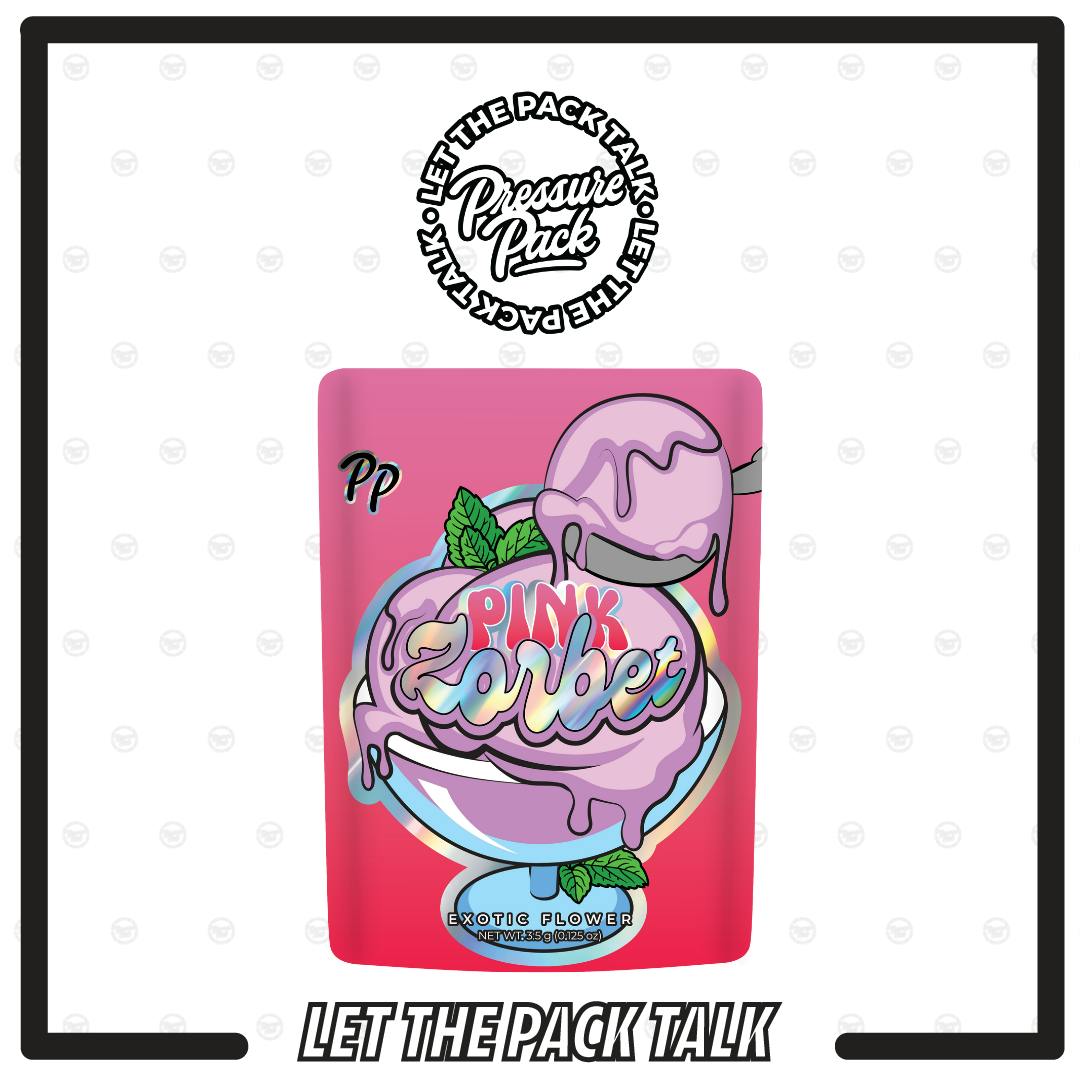 Pressure Pack - Pressure Pack Pink Zorbet Flower 3.5g - 1